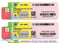 Microsoft licencia sistemas do bocado da etiqueta 64 da licença do COA de Windows 10 do código chave a versão completa dos pro