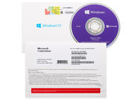 O código chave Microsoft da licença da garantia vitalícia ganha 10 o italiano alemão do russo da pro 64 etiqueta do COA do bocado DVD