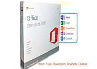 Multi licença padrão do escritório 2016 de Languague, caixa do retalho de Microsoft Office 2016 FPP DVD