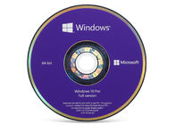 Ativação profissional da licença da vitória 10 genuínos FPP do bocado DVD do pacote 64 do OEM do software de Microsoft Windows 10 pro