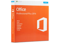 Código 100% chave de Microsoft Office 2016 em linha da ativação pro mais o cartão 32bit 64bit DVD